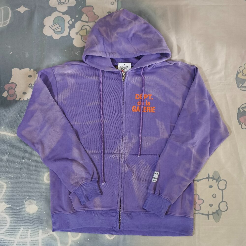 Gallery Dept. Tie-dye Zip-up Hooded Sweatshirt